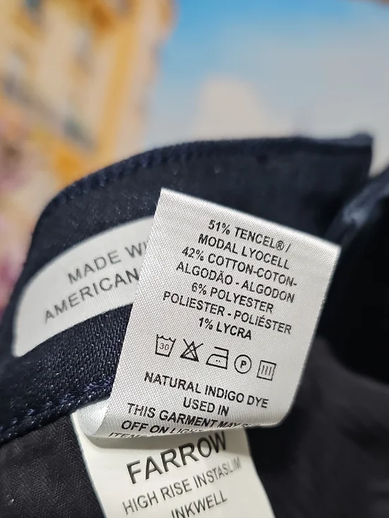 DL1961 Farrow Skinny Jeans Dark Navy Size 25 - Picture 5 of 6